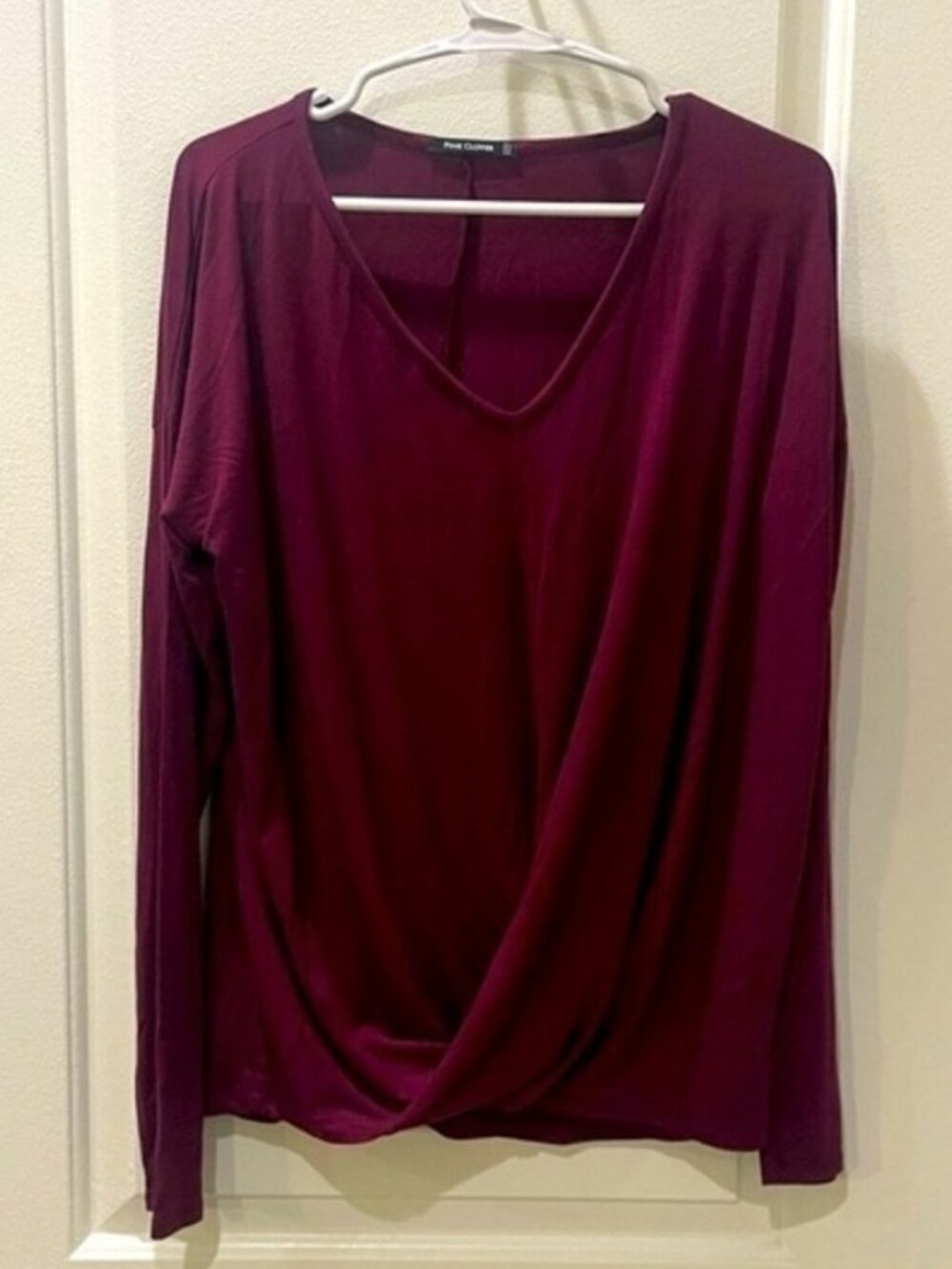 Top Knot Front Long Sleeve Top